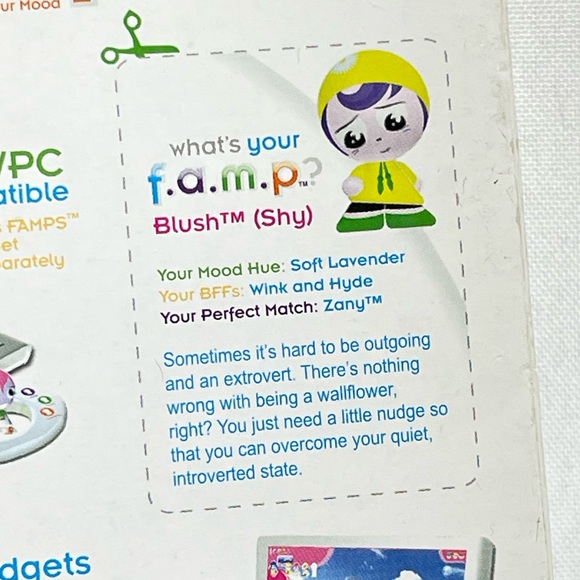 Famps Toy Digital Toy ‘Blush’ Shy Character NEW in Box! - Picture 3 of 5